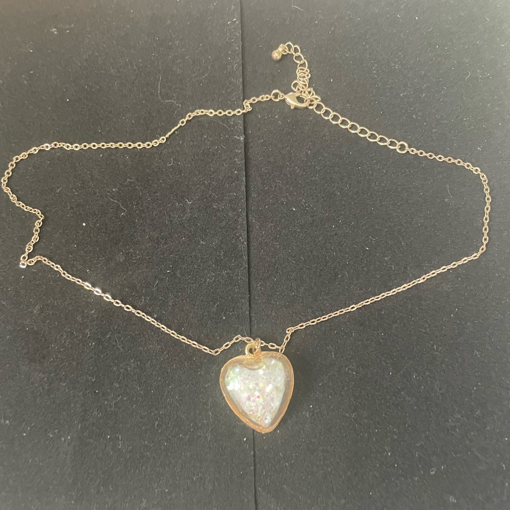 Gold heart necklace